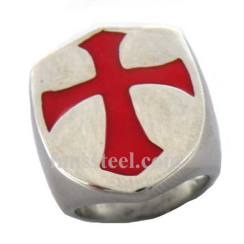 FSR13W01 shield cross templar knight ring - Click Image to Close